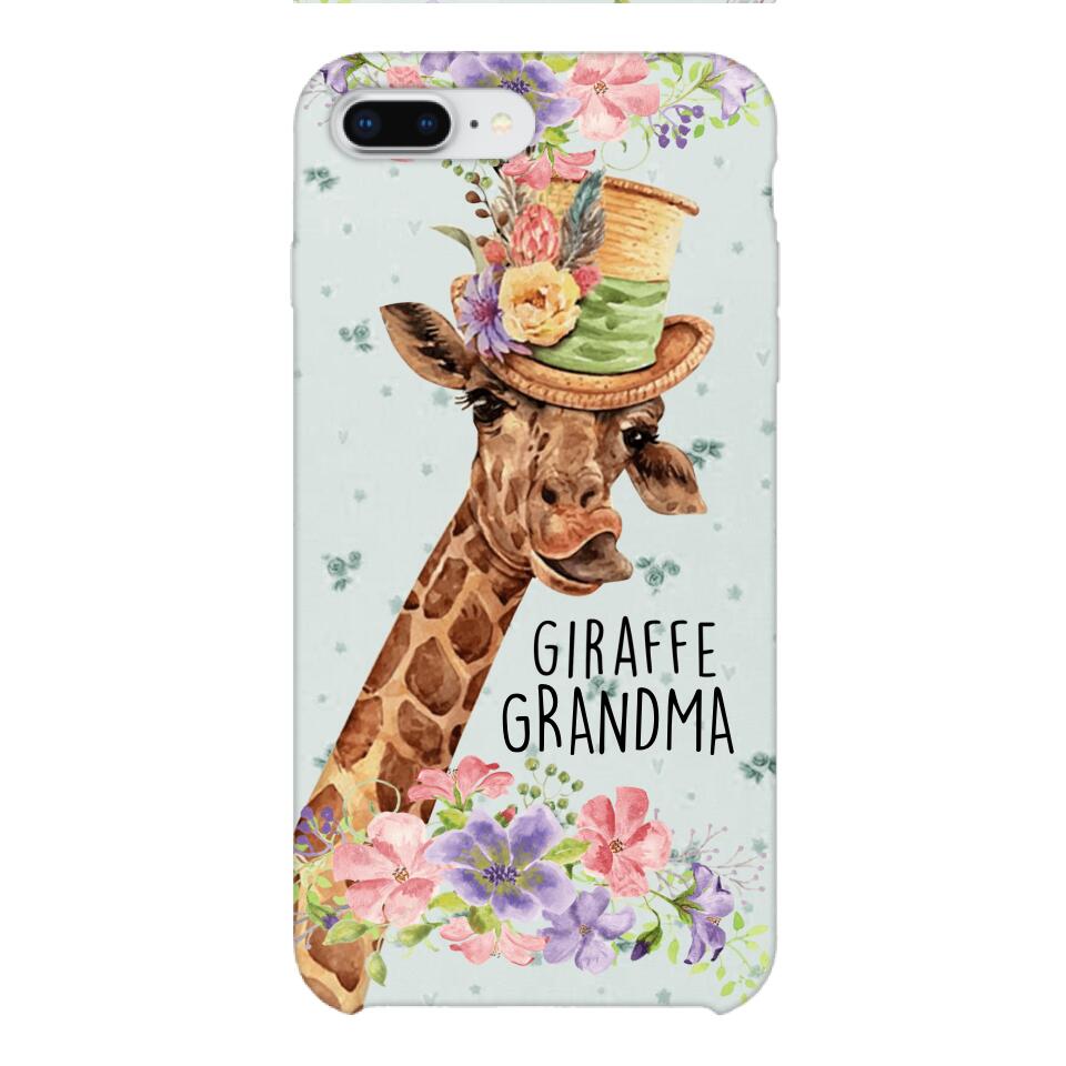 PERSONALIZED GIRAFFE GRANDMA PHONECASE QTVQ1604