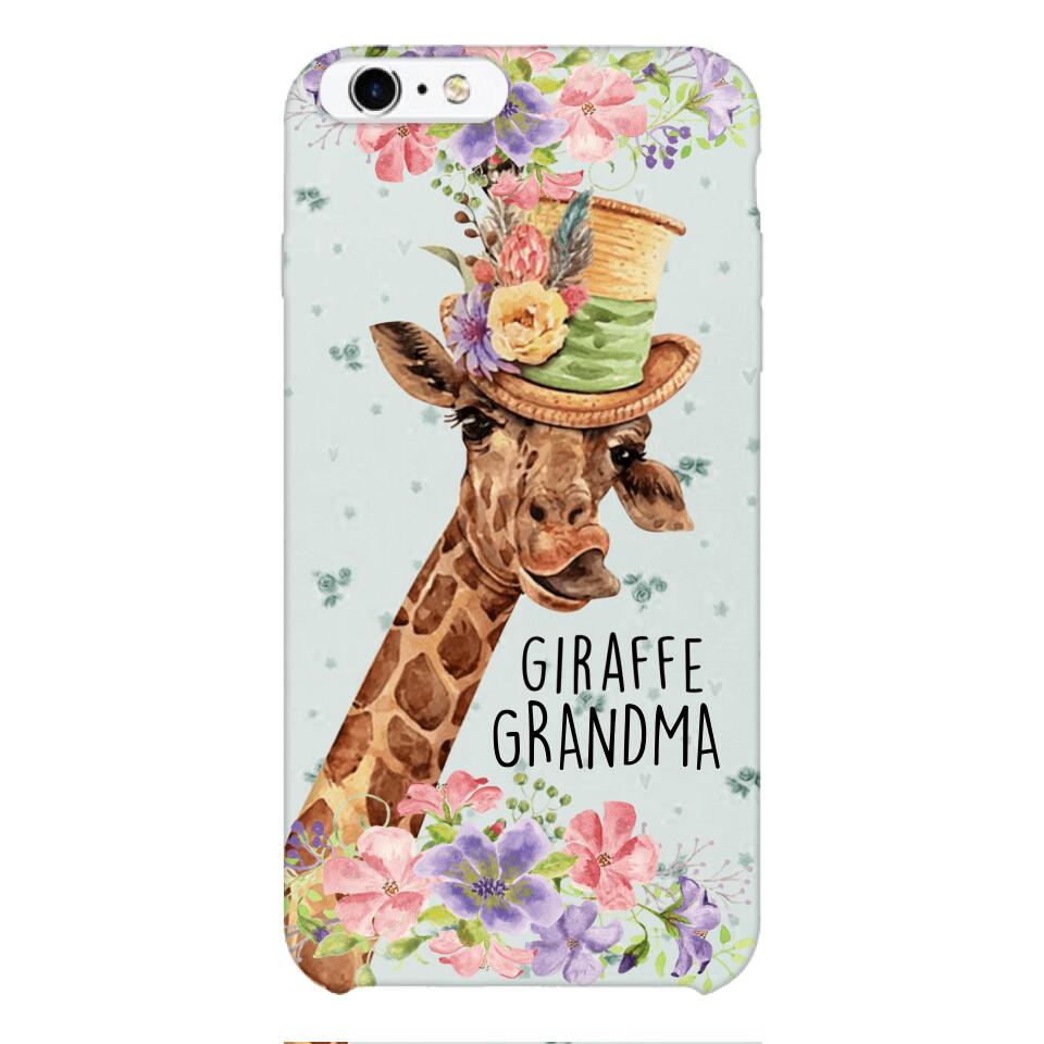PERSONALIZED GIRAFFE GRANDMA PHONECASE QTVQ1604