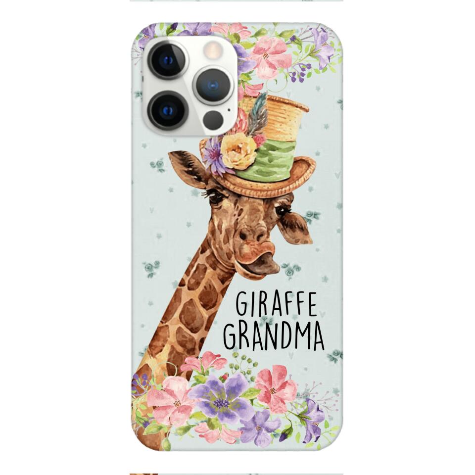 PERSONALIZED GIRAFFE GRANDMA PHONECASE QTVQ1604