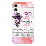 PERSONALIZED GOD MADE ME A WOMAN GRANDMA PHONECASE 3T 1604