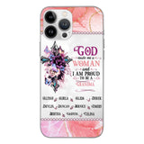 PERSONALIZED GOD MADE ME A WOMAN GRANDMA PHONECASE 3T 1604