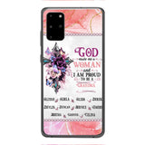PERSONALIZED GOD MADE ME A WOMAN GRANDMA PHONECASE 3T 1604