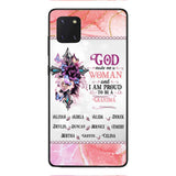 PERSONALIZED GOD MADE ME A WOMAN GRANDMA PHONECASE 3T 1604