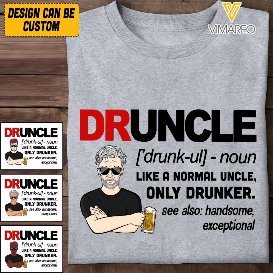 DH Personalized Druncle Man Tshirt Printed HQ1604