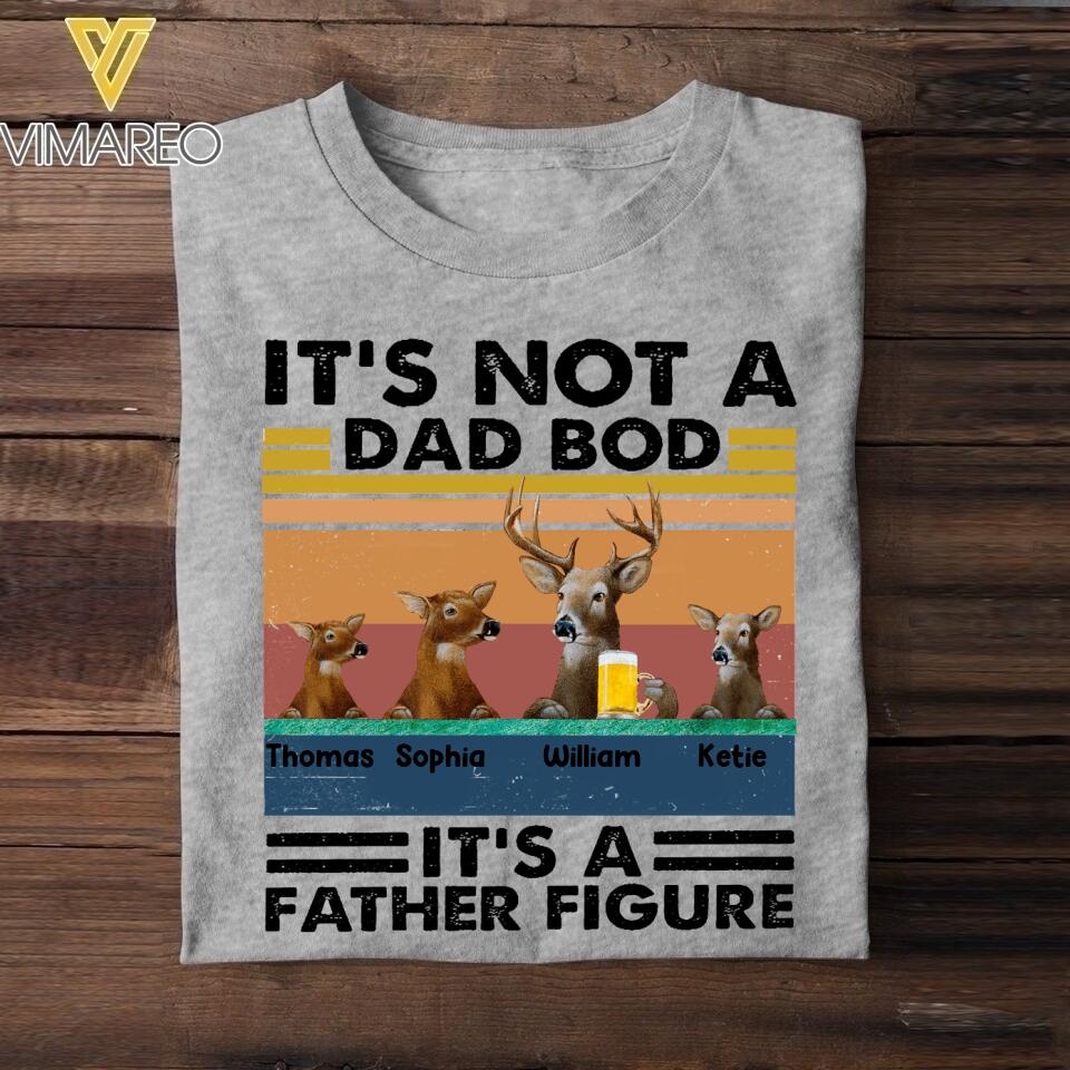 Personalized Father Figure Deer Tshirt Printed 22APR-LN16