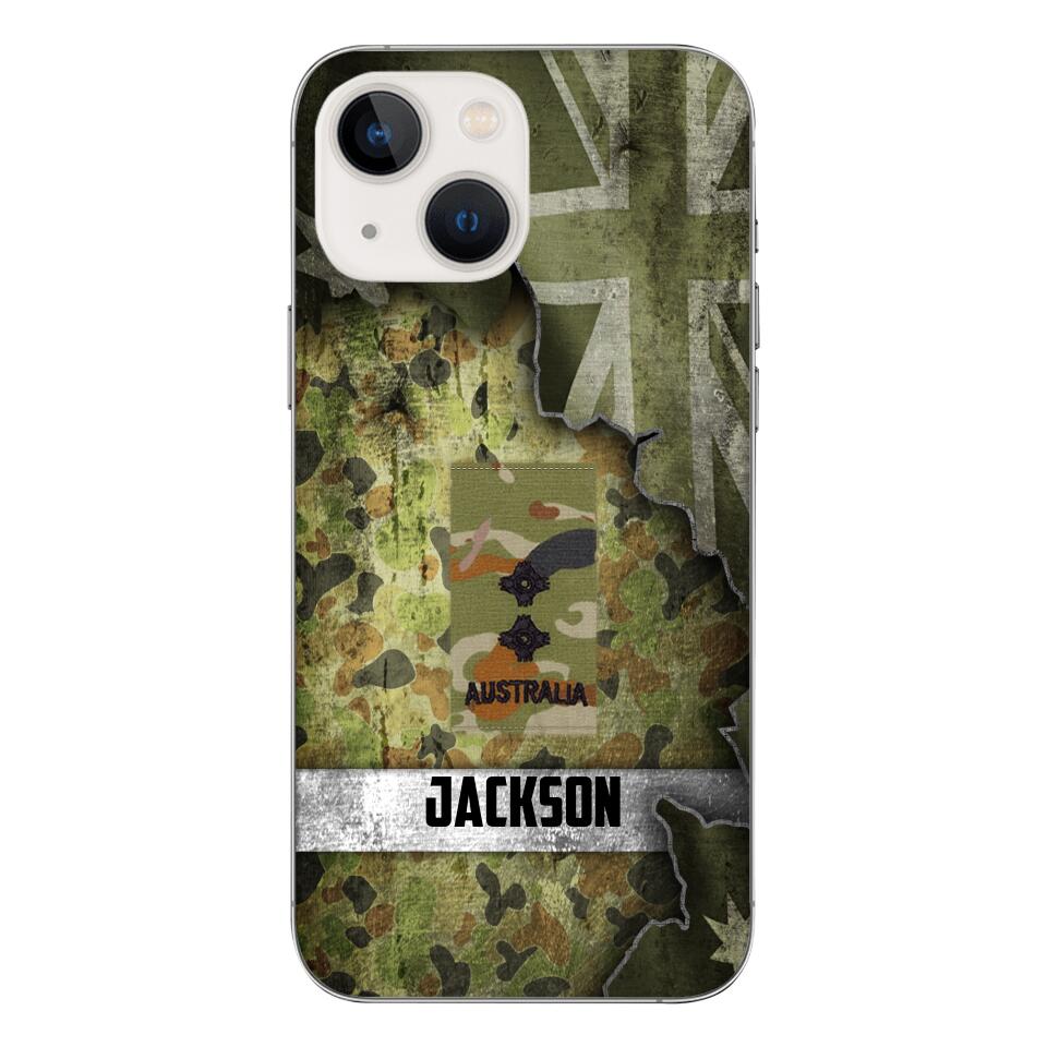 DH Personalized Australian Soldier Phone Case Printed HQ1804