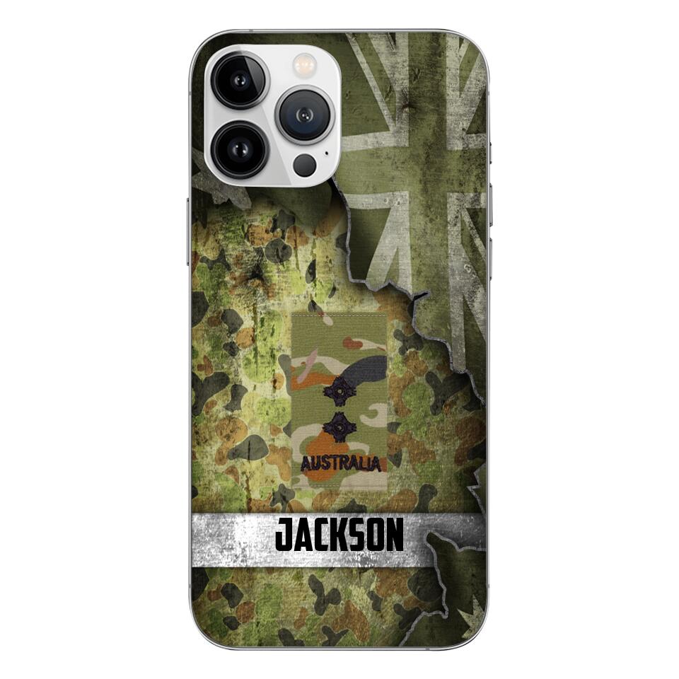 DH Personalized Australian Soldier Phone Case Printed HQ1804