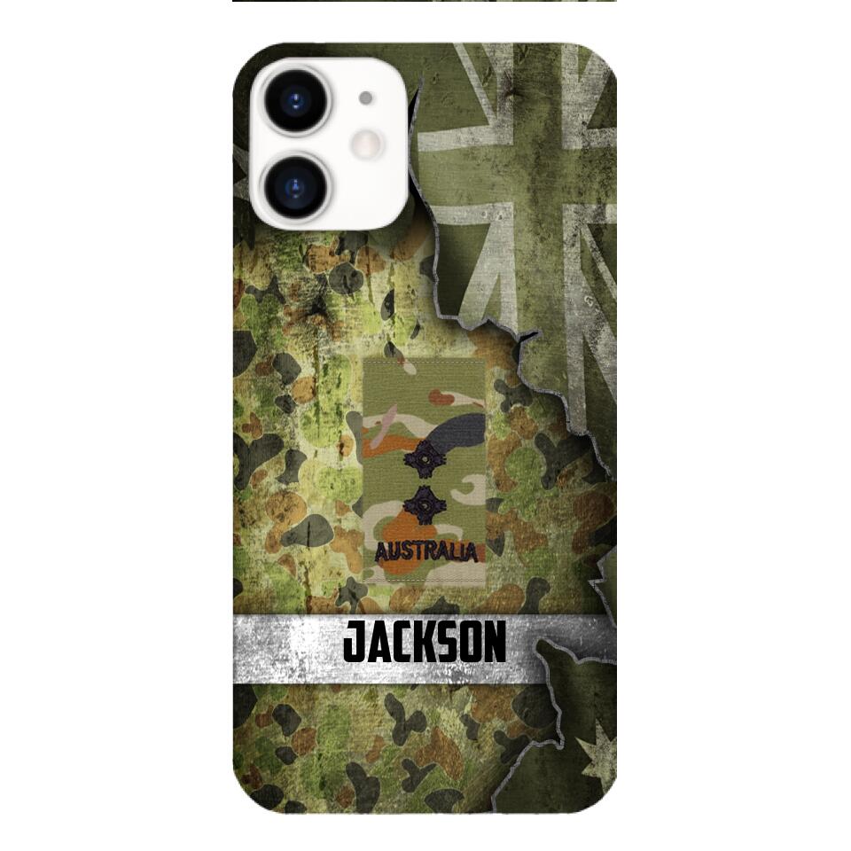 DH Personalized Australian Soldier Phone Case Printed HQ1804