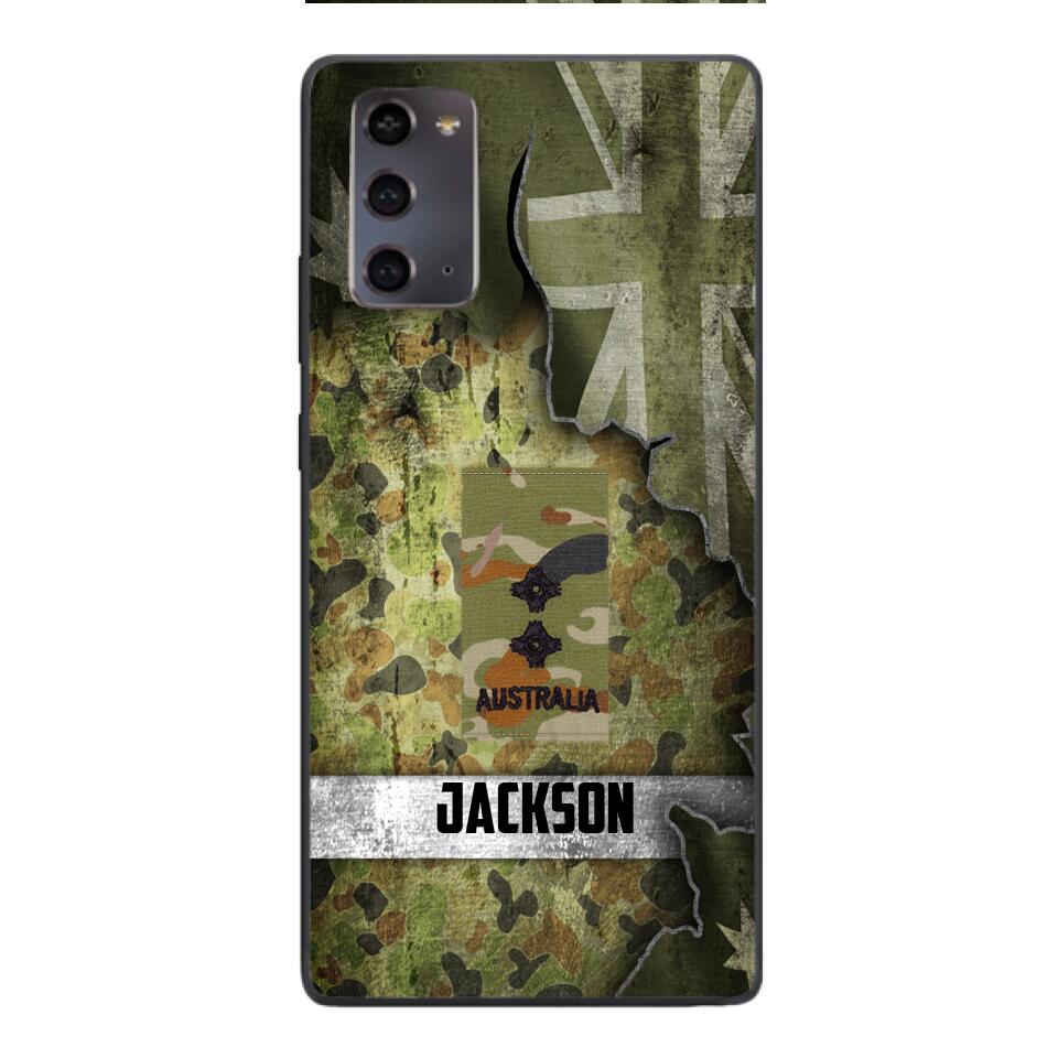 DH Personalized Australian Soldier Phone Case Printed HQ1804