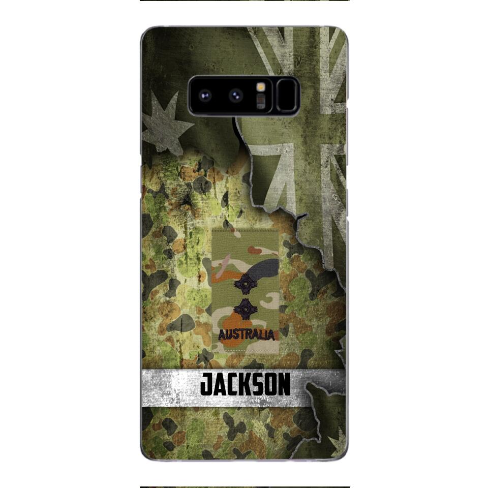 DH Personalized Australian Soldier Phone Case Printed HQ1804
