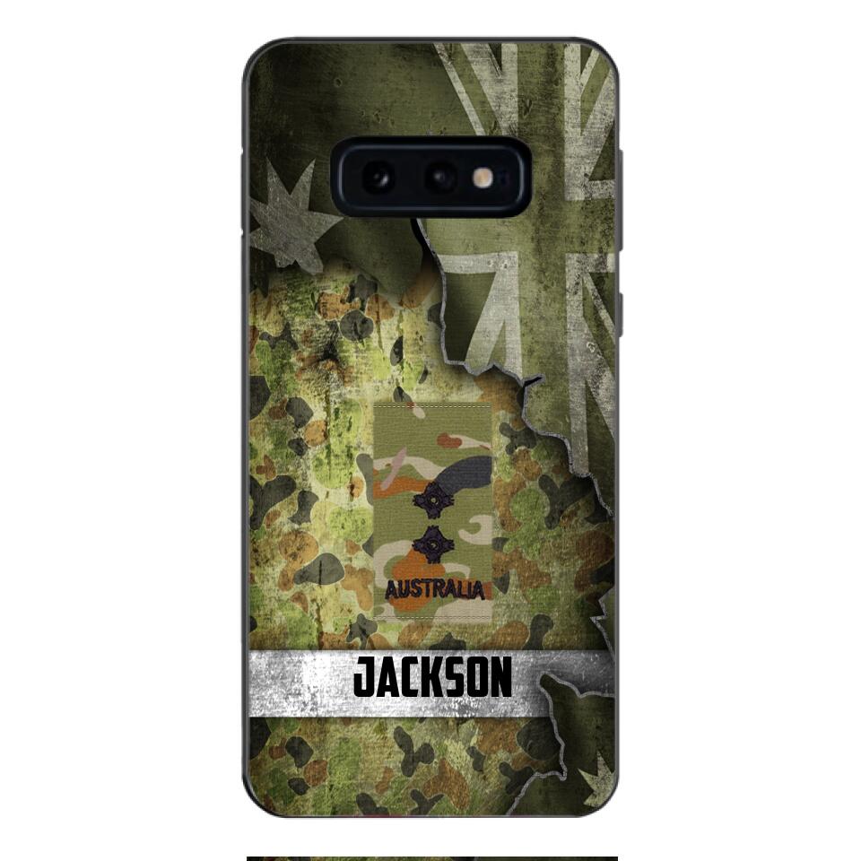 DH Personalized Australian Soldier Phone Case Printed HQ1804