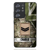 DH Personalized British Soldier Phone Case Printed HQ1804