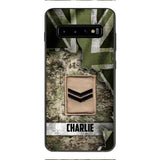 DH Personalized British Soldier Phone Case Printed HQ1804