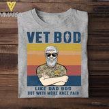 Personalized British Vet Bod Camo Tshirt Printed 22APR-LN18