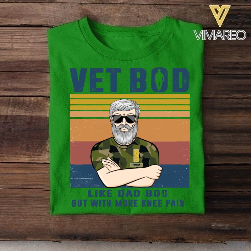 Personalized Swedish Vet Bod Camo Tshirt Printed 22APR-LN18