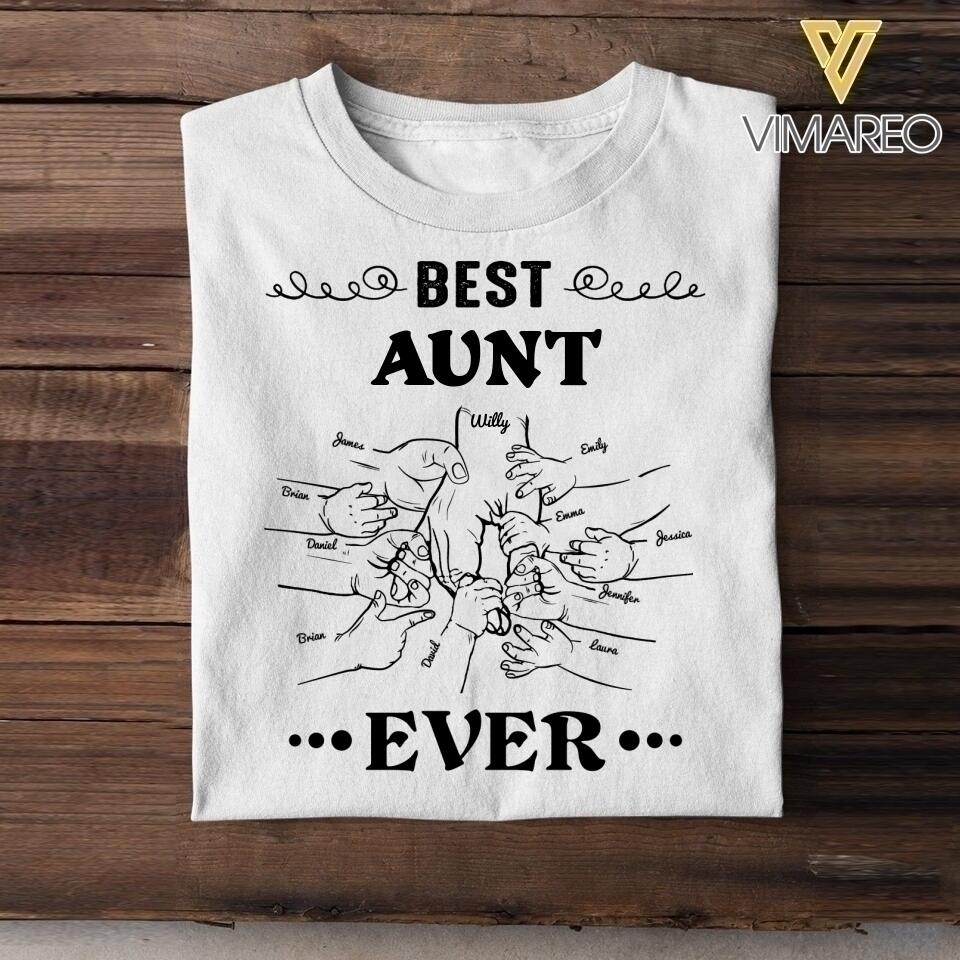 PERSONALIZED BEST AUNT EVER TSHIRT 3T 1904