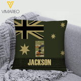 DH Personalized Australian Solddier Pillow Printed LN1804