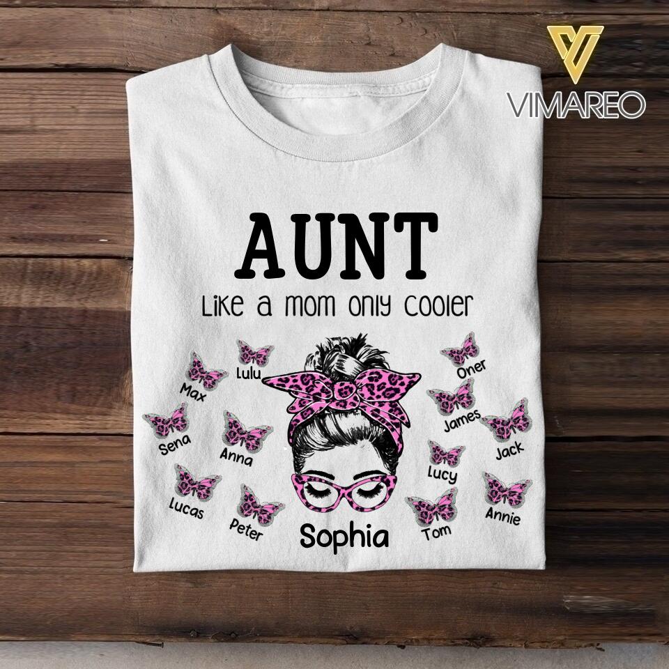 Personalized Aunt Kid Tshirt Printed 22APR-LN20