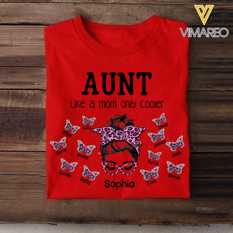 Personalized Aunt Kid Tshirt Printed 22APR-LN20