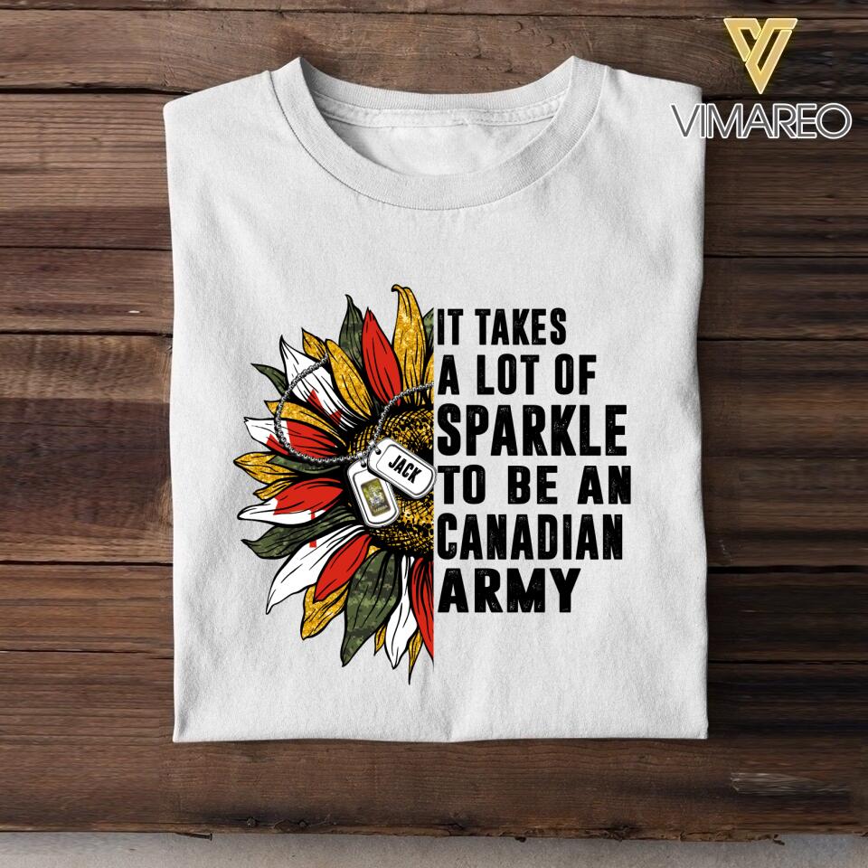 DH Personalized Canadian Army T-ShirtTshirt Printed DT2104