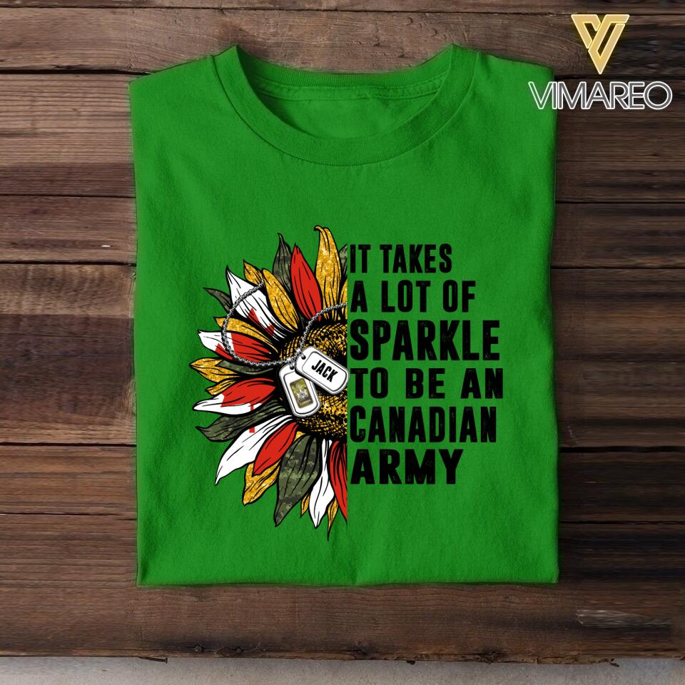 DH Personalized Canadian Army T-ShirtTshirt Printed DT2104