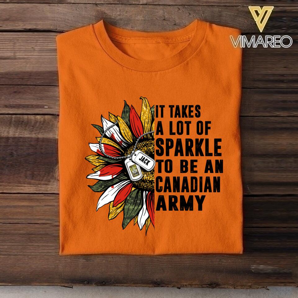 DH Personalized Canadian Army T-ShirtTshirt Printed DT2104