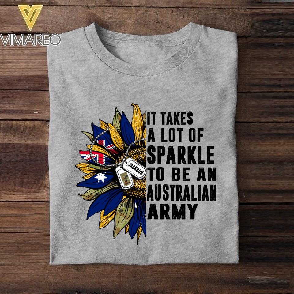 DH Personalized Australian Army T-ShirtTshirt Printed DT2104