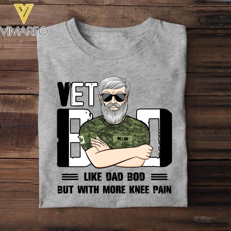 Personalized Canadian Vet Bod T-ShirtTshirt Printed 22APR-HQ21