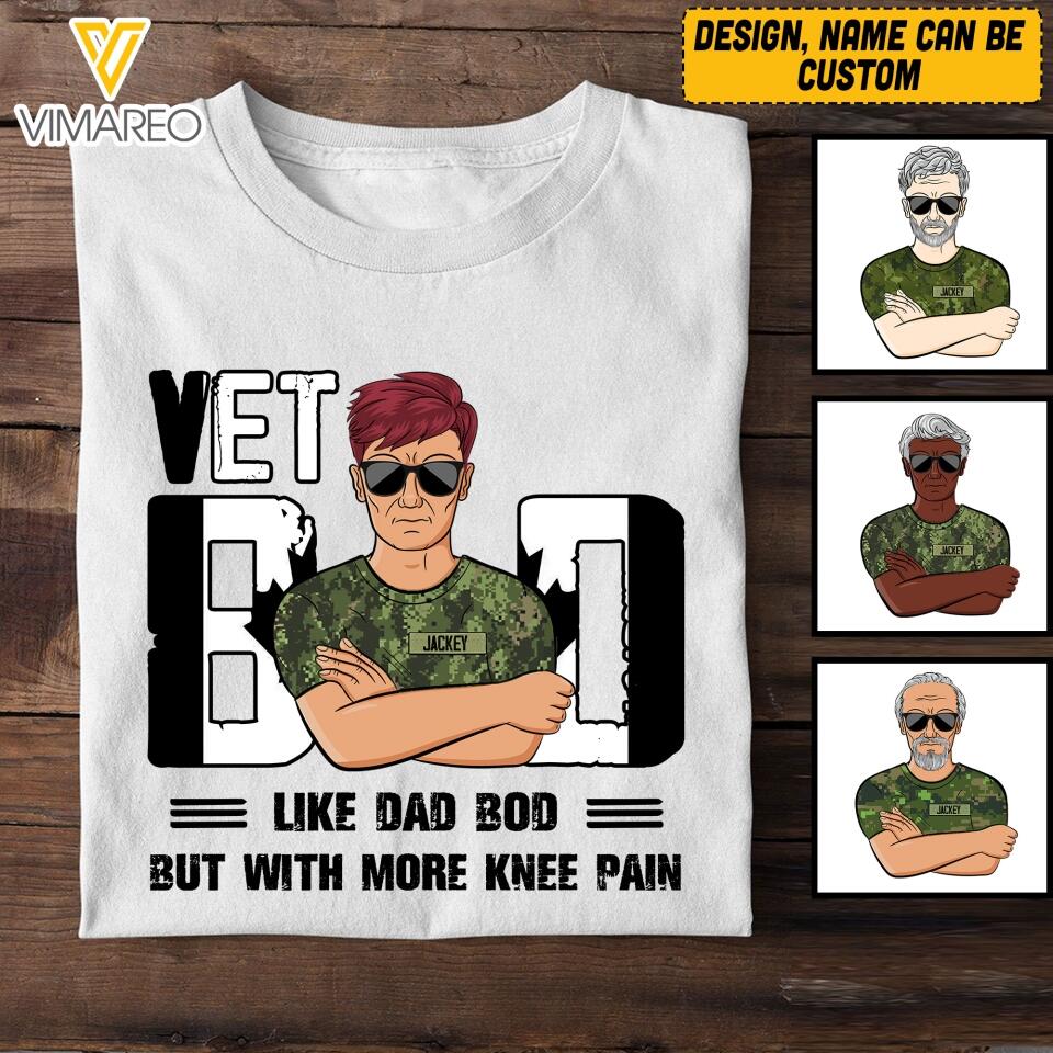 Personalized Canadian Vet Bod T-ShirtTshirt Printed 22APR-HQ21