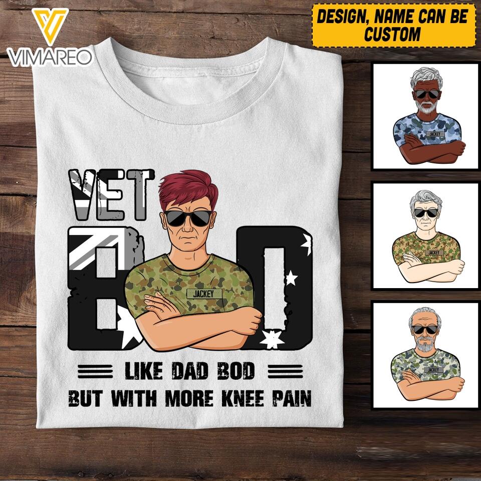 Personalized Australian Vet Bod T-ShirtTshirt Printed 22APR-HQ21