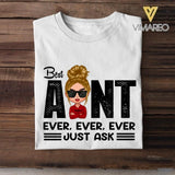 Personalized Best Aunt Ever Tshirt Printed 22APR-LN21