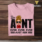 Personalized Best Aunt Ever Tshirt Printed 22APR-LN21