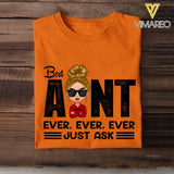 Personalized Best Aunt Ever Tshirt Printed 22APR-LN21