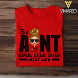 Personalized Best Aunt Ever Tshirt Printed 22APR-LN21