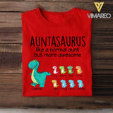 Personalized Auntasaurus Kid Tshirt Printed 22APR-HC22