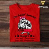 Personalized This Freakin' Awesome Auntasaurus Kid Tshirt Printed 22APR-HQ22