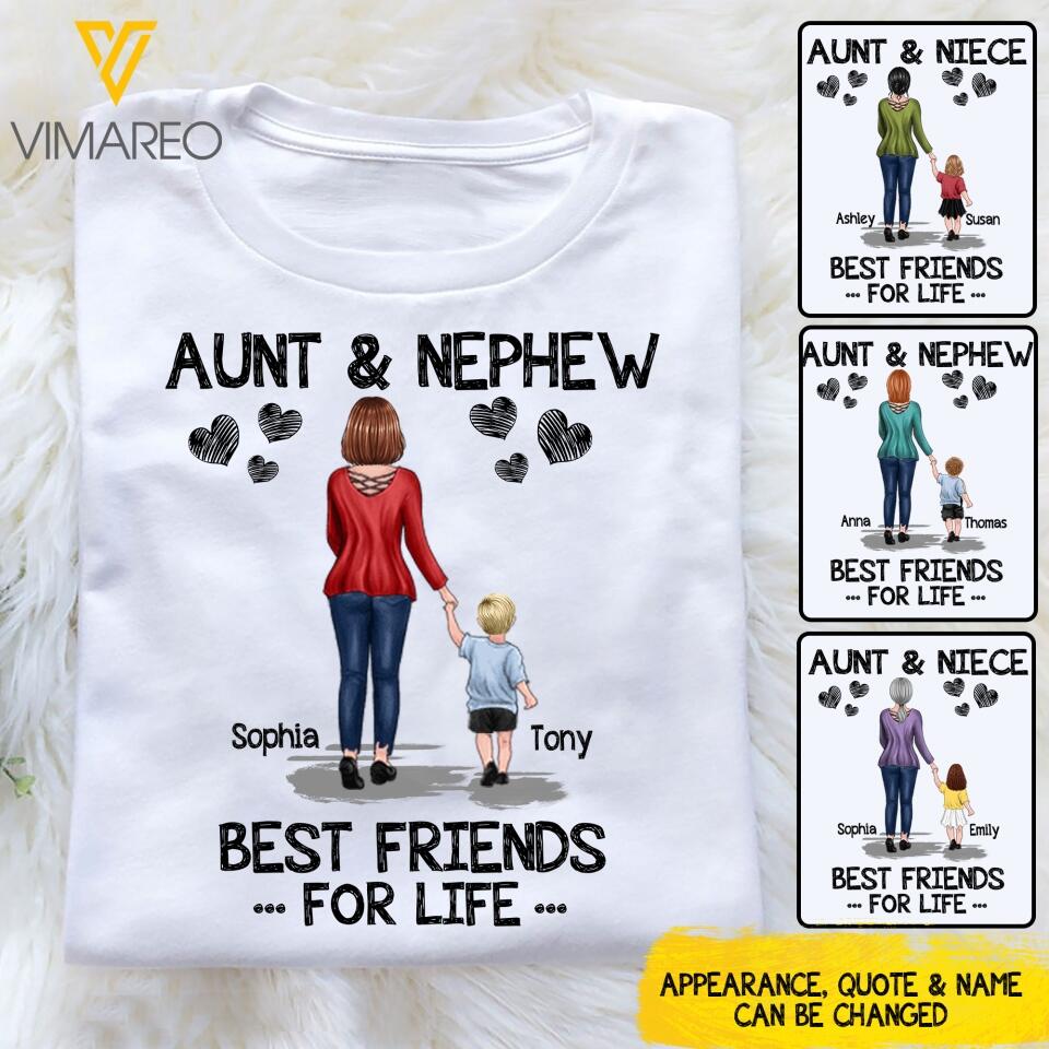 Personalized Aunt & Nephew Tshirt Printed 22APR-DT22