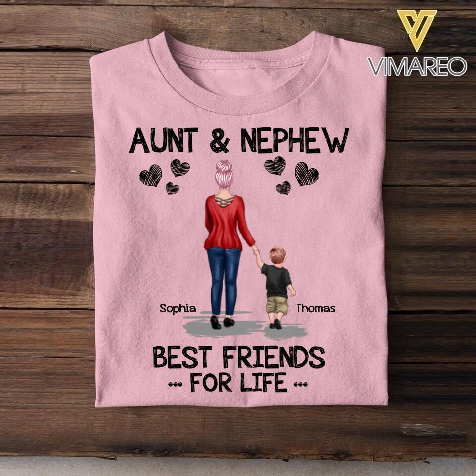 Personalized Aunt & Nephew Tshirt Printed 22APR-DT22