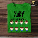 Personalized This Freakin' Aunt Belongs To Tshirt Printed 22APR-LN22