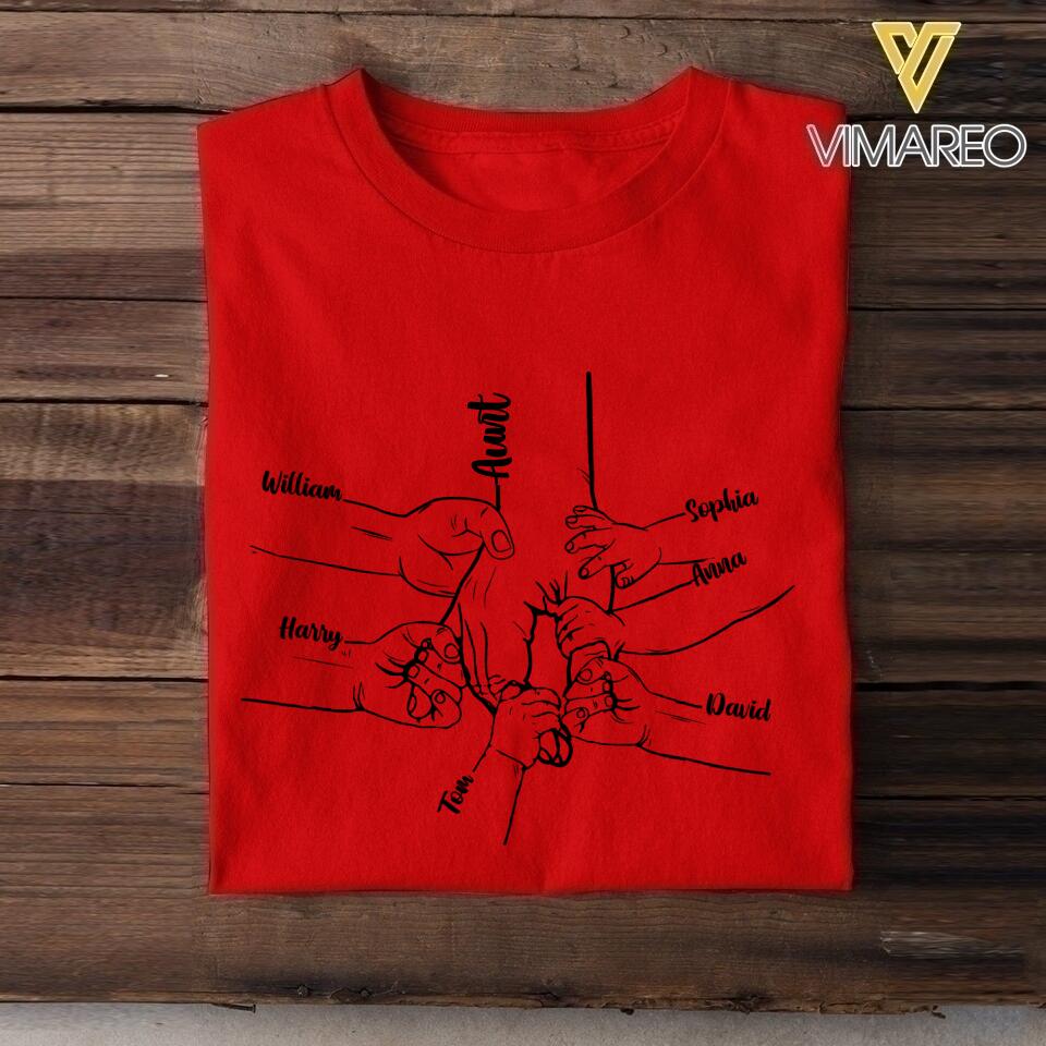 Personalized Aunt Kid Tshirt Printed 22APR-LN23