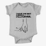 PERSONALIZED I HAVE THE BEST DAD EVER TSHIRT OR BABYONESIZE QTTN2304