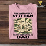 PERSONALIZED SOME PEOPLE CALL ME A CANADIAN VETERAN THE MOST IMPORTANT CALL ME DAD TSHIRT QTVQ2304