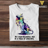 PERSONALIZED BE A GRANDMASAURUS REX IN A FIELD OF UNICONS  TSHIRT QTTN2504