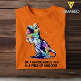 PERSONALIZED BE A GRANDMASAURUS REX IN A FIELD OF UNICONS  TSHIRT QTTN2504