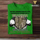 Personalized U.S Veterans/Soldier Tshit Printed 22APR-HC25