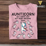 Personalized Aunticorn Kid Tshirt Printed 22APR-HQ25