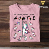 DH Personalized Aunticorn Kid Tshirt Printed HC2604