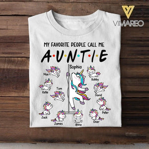 DH Personalized Aunticorn Kid Tshirt Printed HC2604