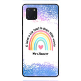 PERSONALIZED IT TAKES A BIG HEART TO SHAPE LITTE MINDS PHONECASE QTVQ2704