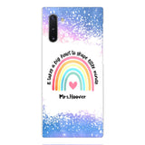 PERSONALIZED IT TAKES A BIG HEART TO SHAPE LITTE MINDS PHONECASE QTVQ2704